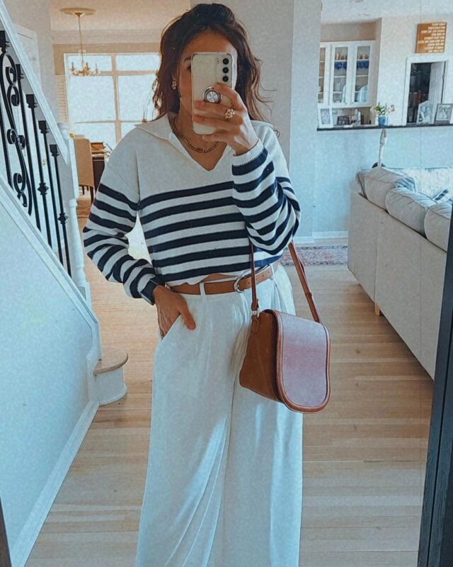 From canva to life! Brought this casual chic spring outfit idea to life this past weekend and I loved it! Slide over to see how you can recreate for the summer. 

Tip: Instead of focusing on recreating outfits by pieces, you can try to recreate the color scheme with items you already have in your closet. In this case, white/black or blue/cognac/cold is timeless and can be easily recreated.

✨️Outfits linked in my bio and here: https://liketk.it/4zk47

#springfashion #oldmoneyaesthetic #oldmoneystyle #ltkfashion #springguide